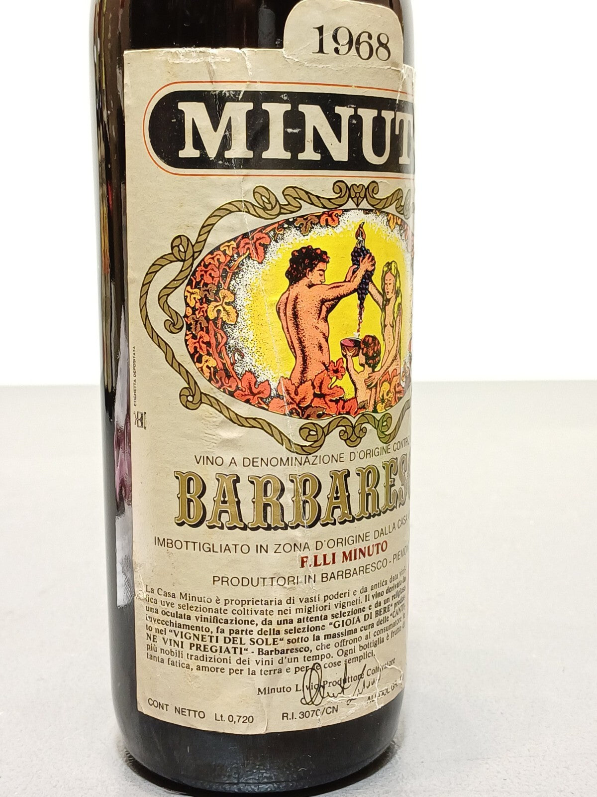 Barbaresco Fratelli Minuto 1968 bott. 72 cl 13%