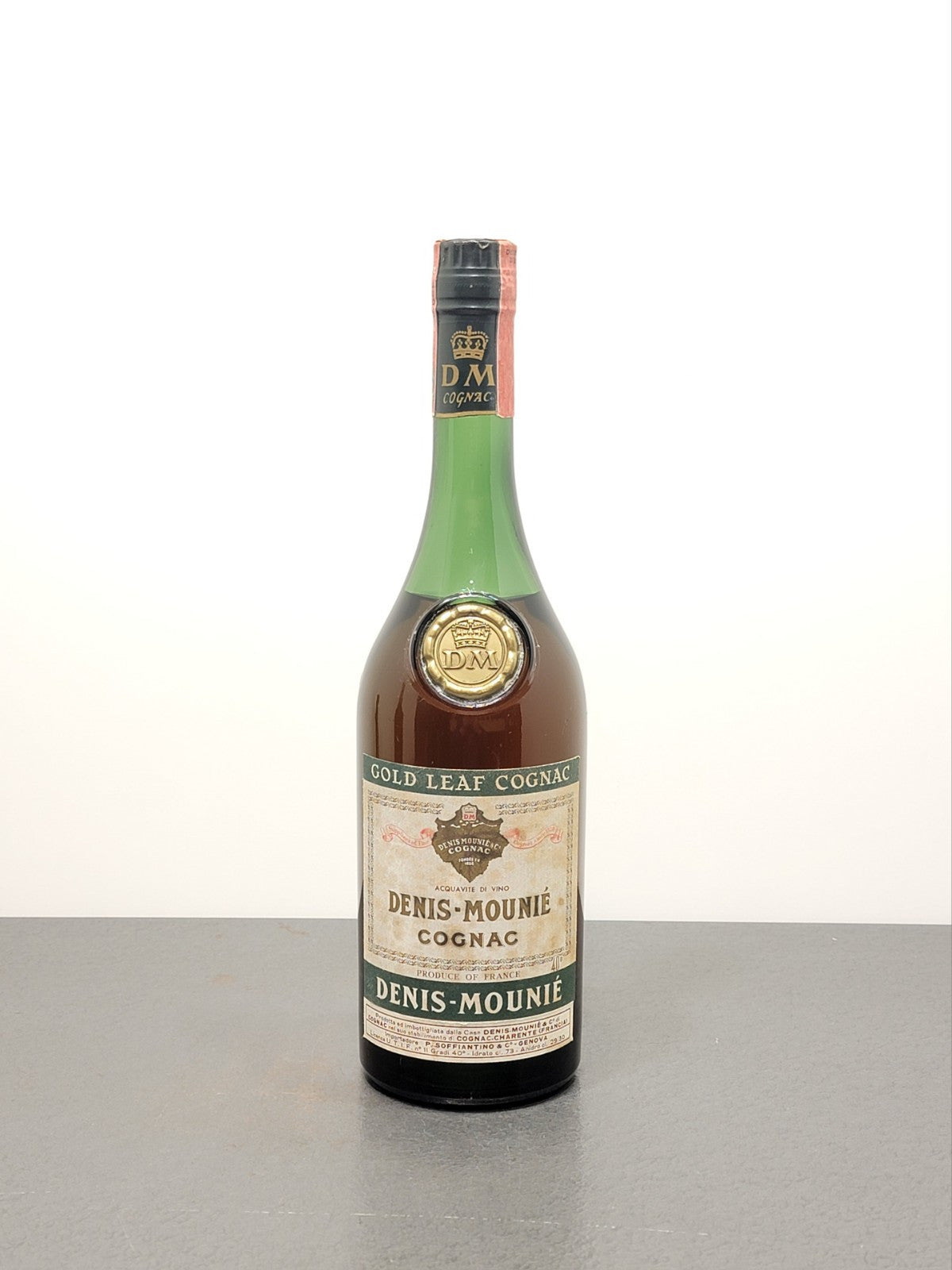 Cognac Denis Mounie Gold Leaf 1960s bott.73 cl 40%