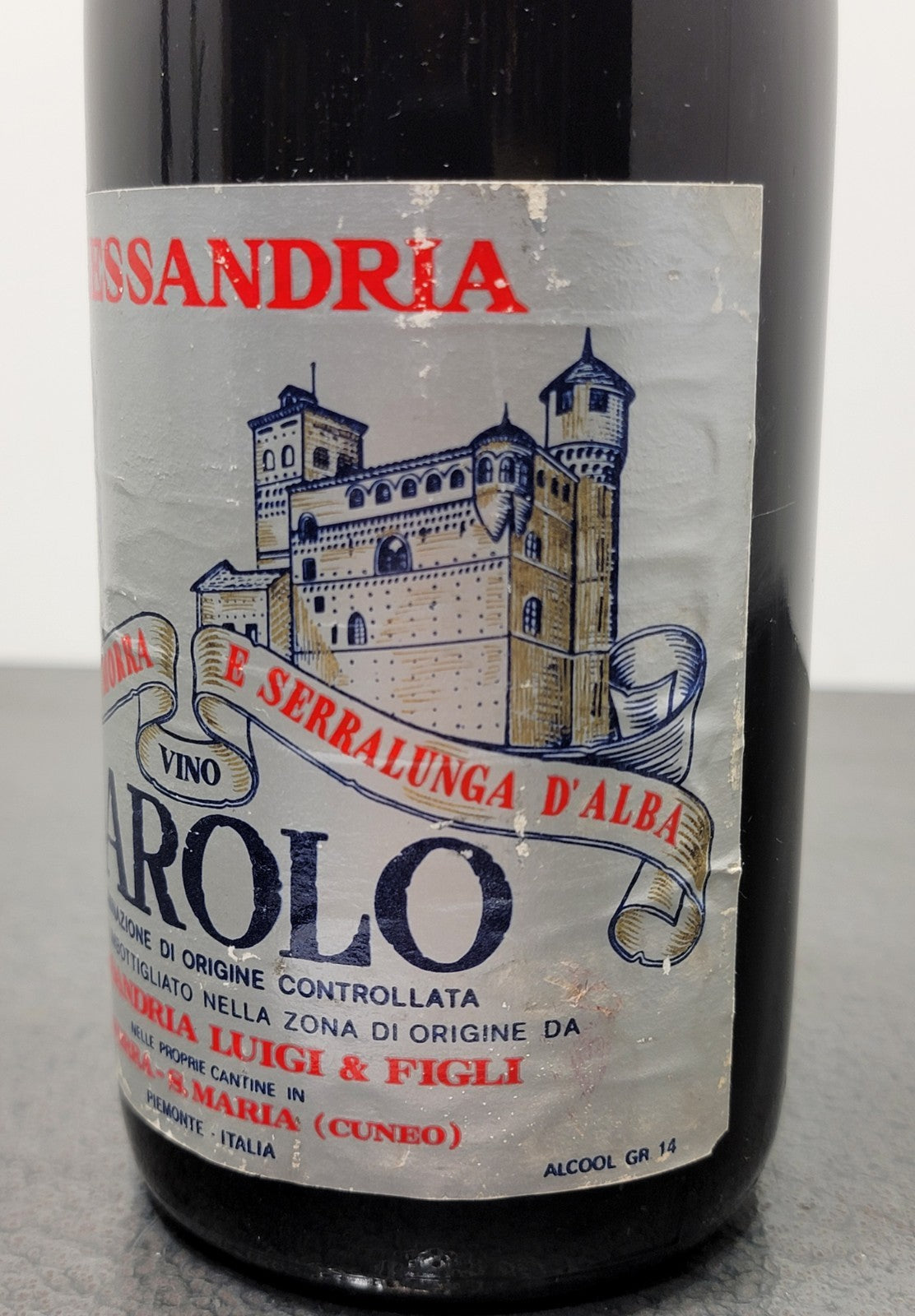 Barolo Alessandria Luigi 1962 Serralunga D'alba La Morra bott.72 cl 14%