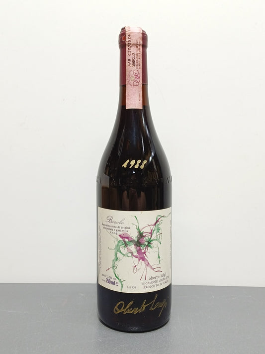 Barolo 1988 Oberto Luigi Monticello D'alba [Firmato Da Oberto Luigi] bott.75 cl