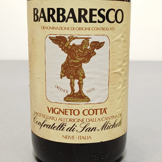 Barbaresco Confratelli Di San Michele 1975 Vigneto Cotta Neive bott..75 cl 13.5%
