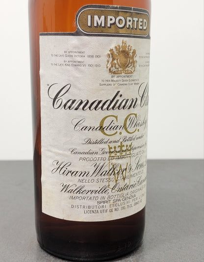 Whisky Canadian Club 1971 Hiram Walker bott.75 cl 40%