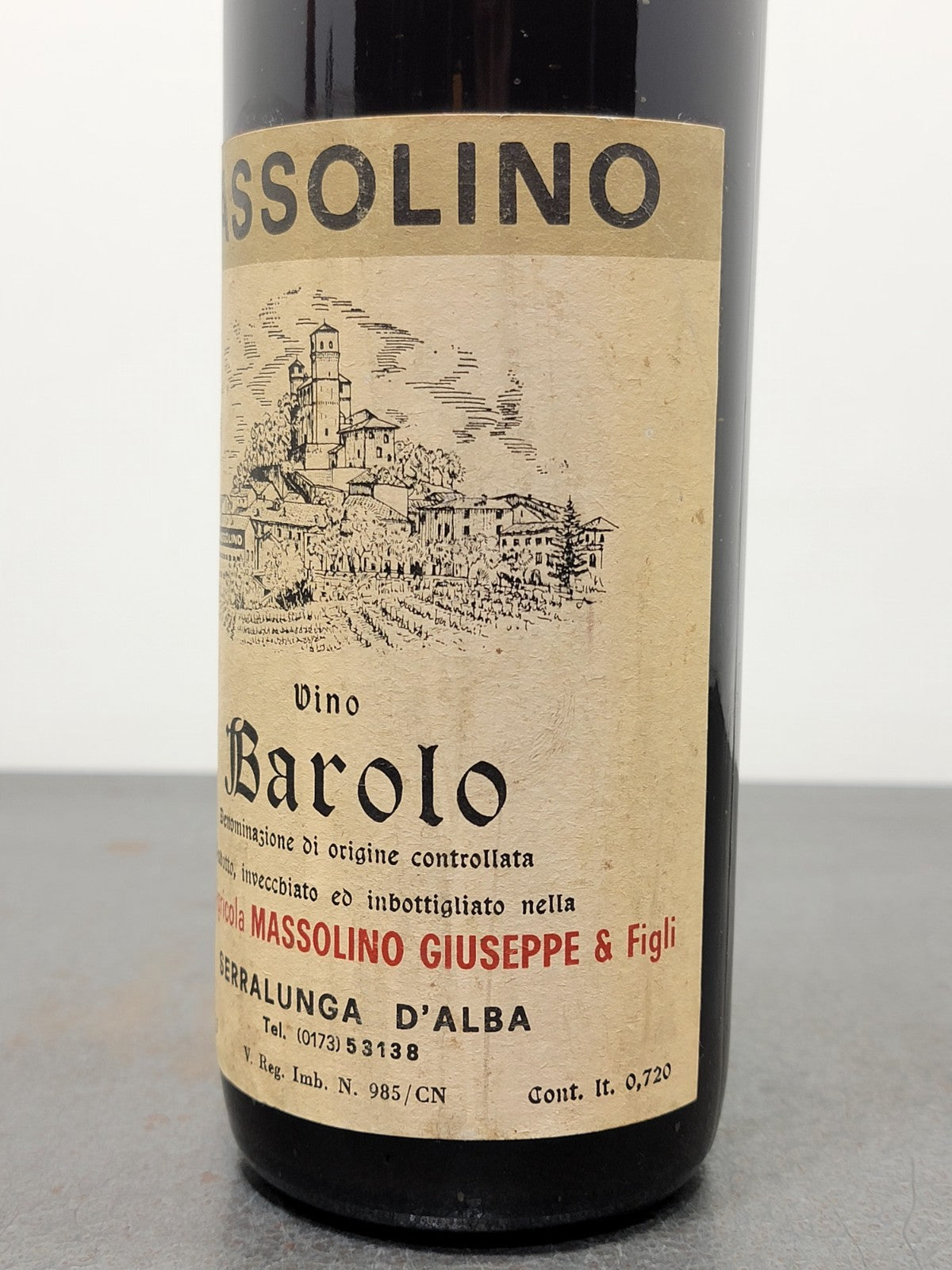 Barolo Massolino 1969 Serralunga D'alba bott.72 cl 13.5%