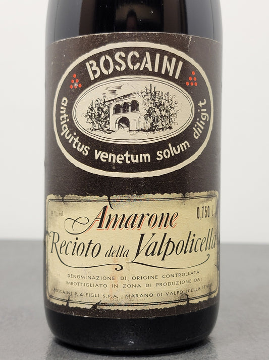 Amarone Boscaini 1977 Recioto Della Valpolicella  bott. 75 cl 14%