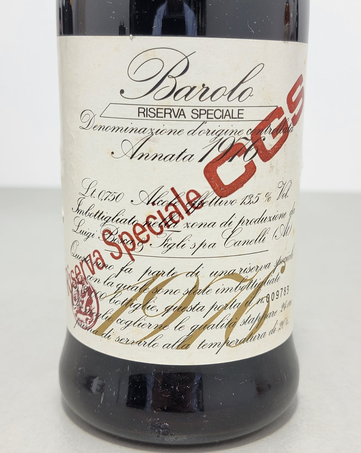 Barolo Luigi Bosca 1976 Riserva Speciale bott.75 cl 13.5%