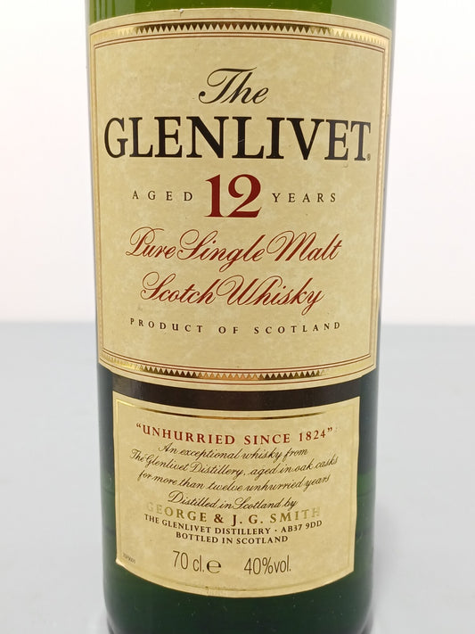 Whisky The Glenlivet 12 Y. 1990s Pure Single Malt Scotch Whisky bott.70 cl 40%