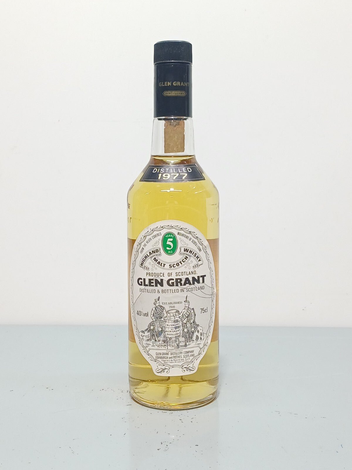 Whisky Glen Grant 5 years 1977 Pure Malt bott.75 cl