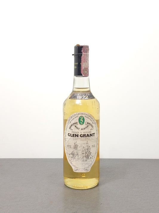 Whisky Glen Grant 5 years 1972 Highland Malt Scotch Whisky bott.75 cl 40%