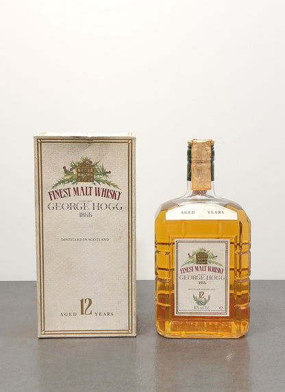 Whisky George Hogg 12 Years Old 1980s Finest Malt Scotch Whisky bott. 7540%
