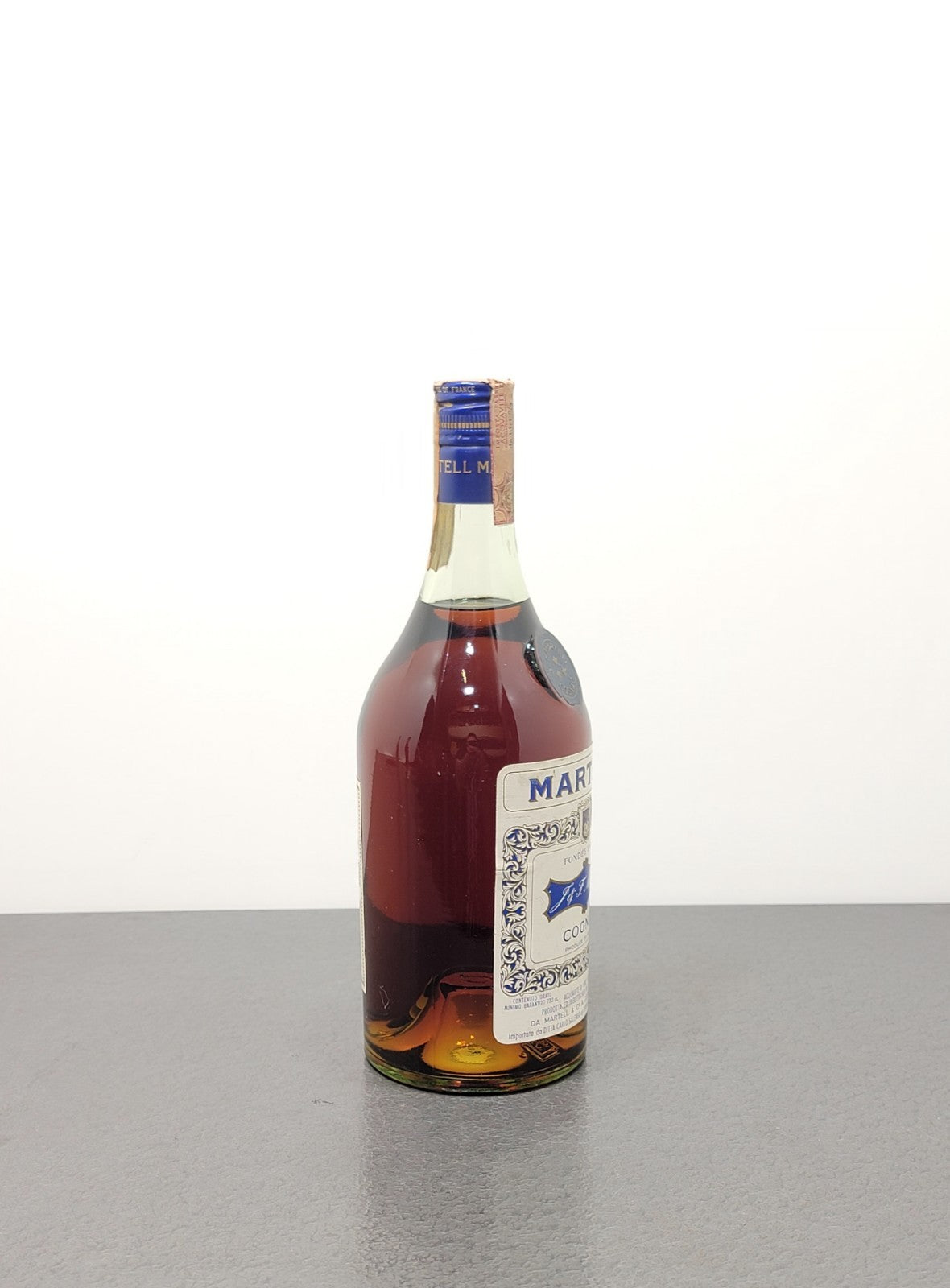 Cognac Martell 3 Stars 1970s 250 ° Aniversario bott.75 cl 40%