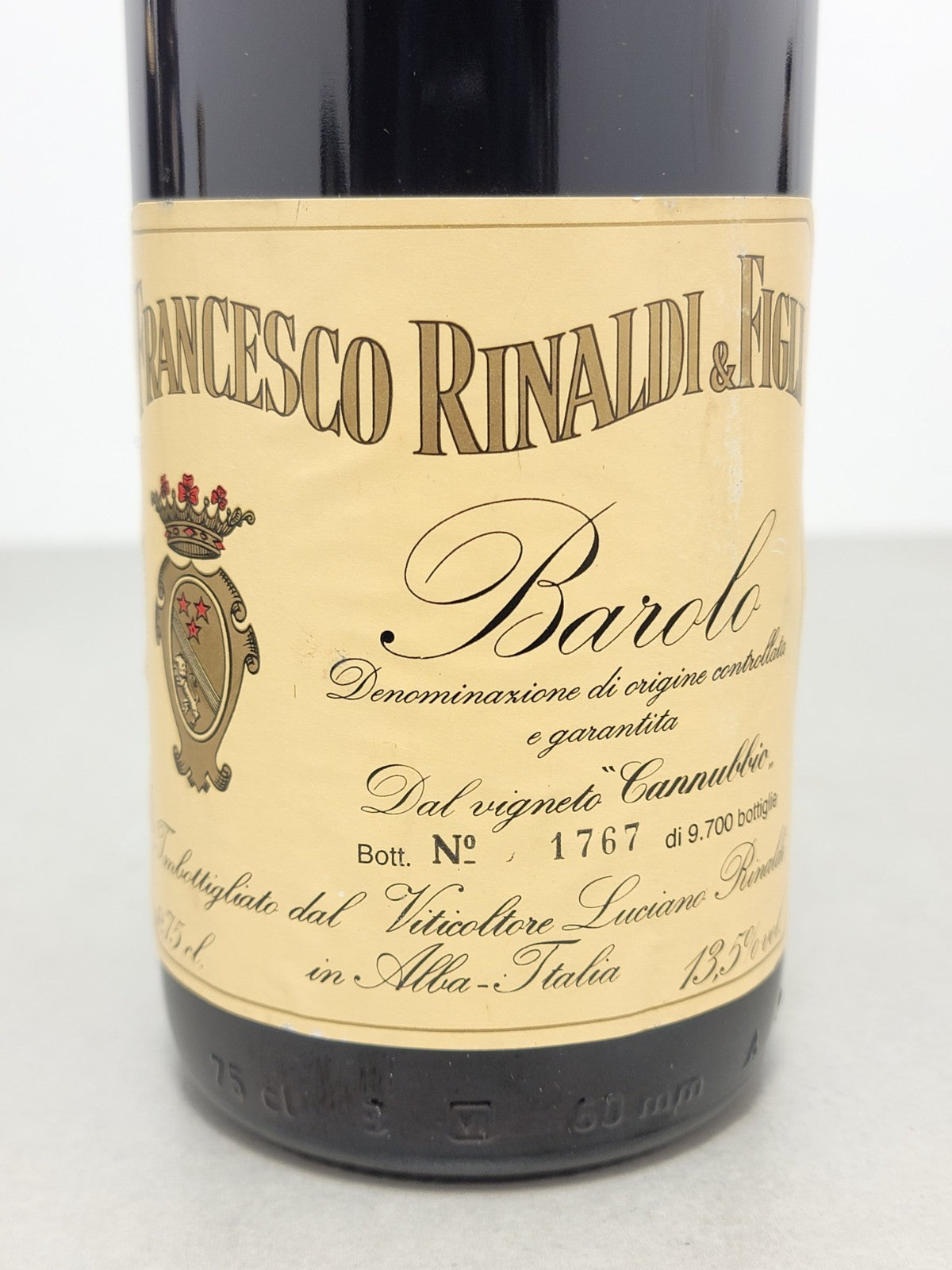 Barolo Francesco Rinaldi 1991 Vigneto Cannubbio bott.75 cl 13.5%
