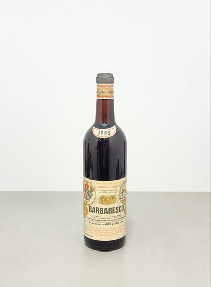 Barbaresco Castello Di Verduno 1965    G.B .Burlotto bott.. 72 cl 13.5%