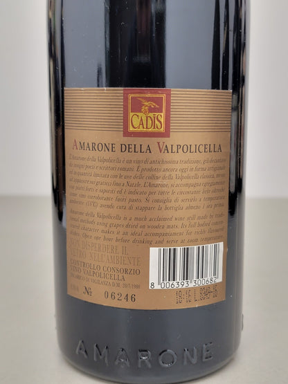 Amarone Cantina di Soave 1995 Cadis Amarone Della Valpolicella bott. 75 cl 14%