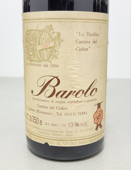 Barolo La Vecchia Cantina del Ciabot 1987 Castiglione Falletto bott.75 cl 13%