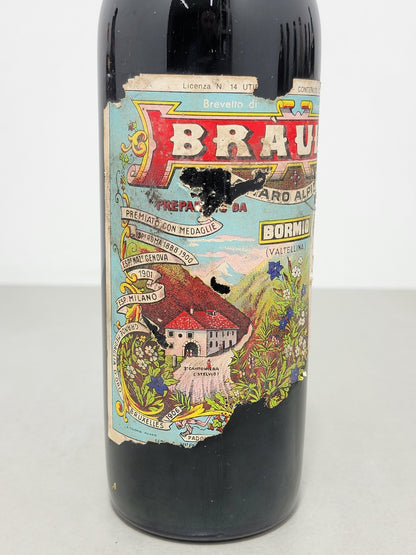 Amaro Alpino Braulio 1960s F. Peloni  Bormio Valtellina bott. 75 cl 21%
