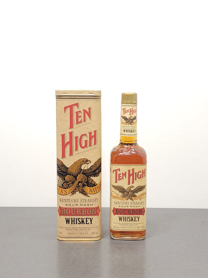 Whisky Ten High Kentucky Straight Bourbon Whisky 1990s bott.70 cl 40%