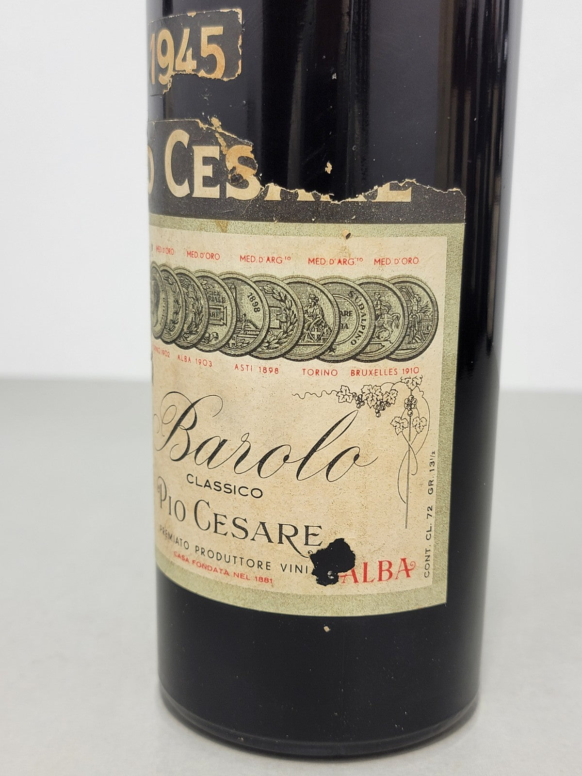 Barolo Pio Cesare 1945 Alba bott.72 cl 13 %