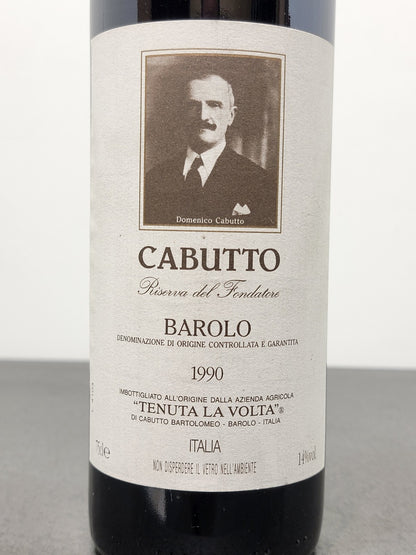 Barolo Cabutto 1990 Tenuta La Volta Riserva del Fondatore bott.75 cl 14 cl