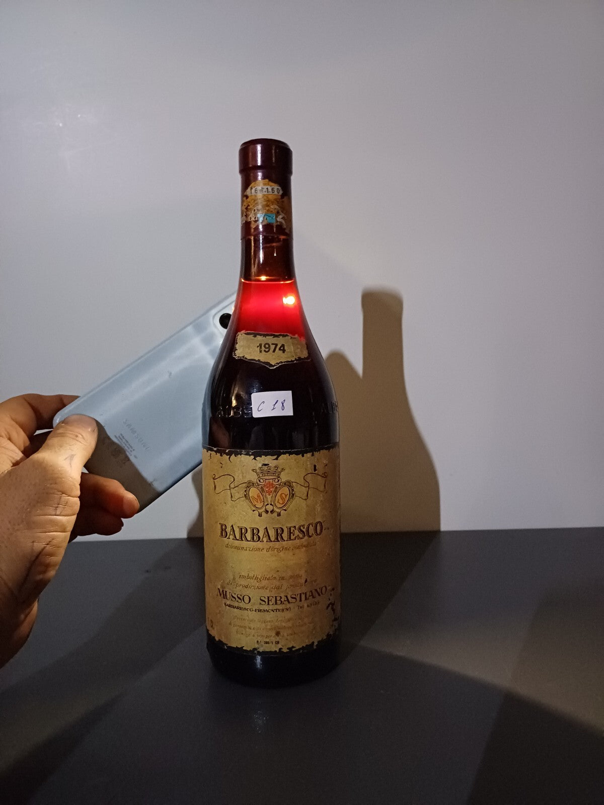 Barbaresco 1974 Musso Sebastiano bott. 75 cl