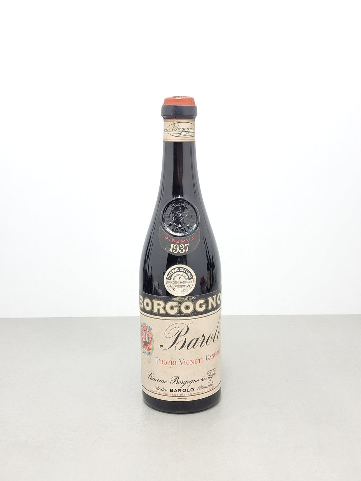 Barolo Borgogno 1937 Riserva Speciale Propri Vigneti Canubbi bott.72 cl 13.5%