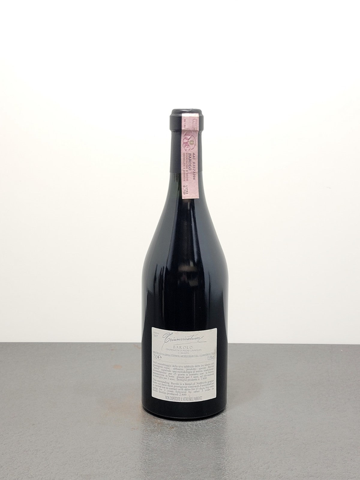 Barolo Triumviratum Riserva 1997 Michele Chiarlo bott. 75 cl 13.5%