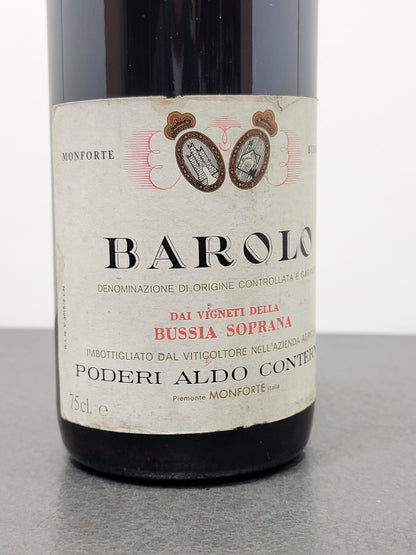 Barolo Conterno Bussia Soprana 1981 Poderi Aldo Conterno Monforte 75 cl 13.5%