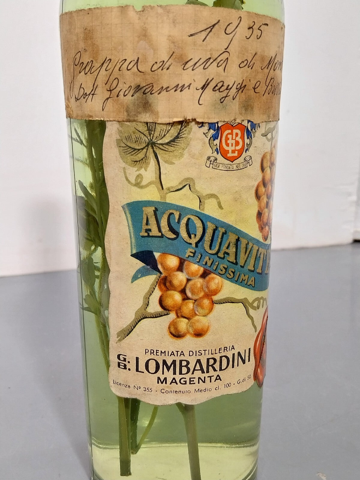 Grappa 194447 G. B Lombardini Acquavite bott 1 litro