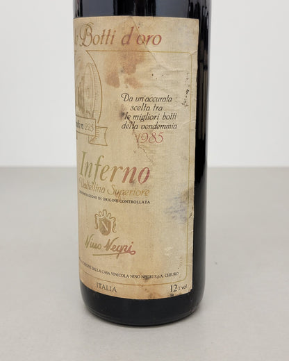 Inferno Nino Negri 1985 Le Botti D'oro Valtellina Superiore bott. 75 cl 12%