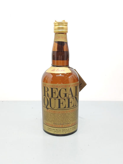 Whisky Queen Regal de Luxe Morrison Howat & Co anni 60 bott 0,75 cl
