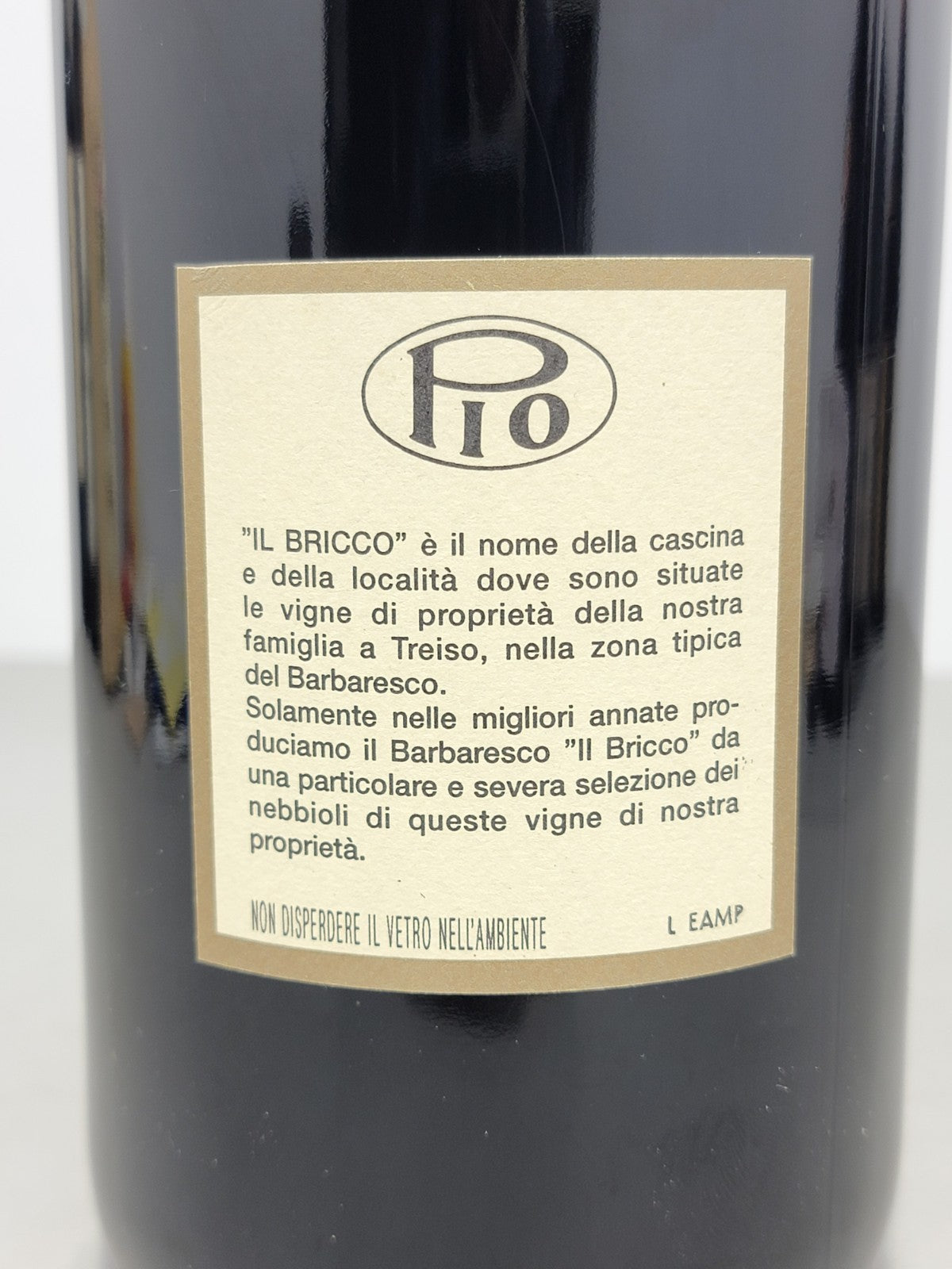 Barbaresco il Bricco Magnum 1998 Pio Cesare Alba Cassa Legno bott. 1,5 litri 14%