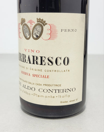Barbaresco Aldo Conterno 1967 Riserva Speciale Monforte D'alba bott.. 72 cl 13%