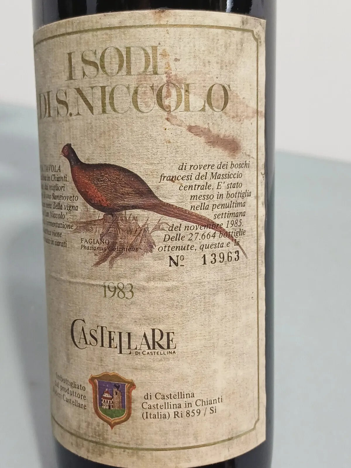 I Sodi Di San Niccolò Castellare Di Castellina 1983 bott. 75 cl 13,5%