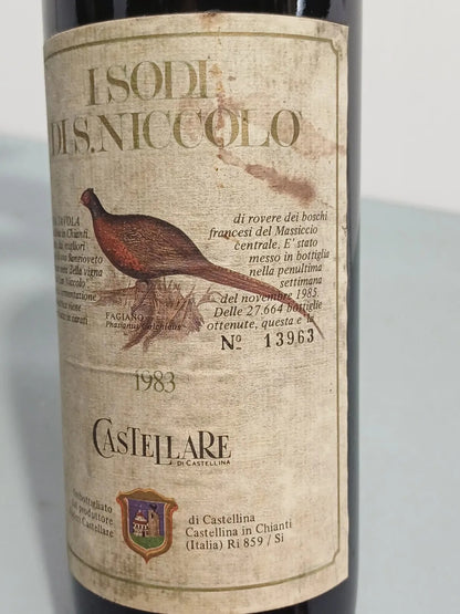 I Sodi Di San Niccolò Castellare Di Castellina 1983 bott. 75 cl 13,5%