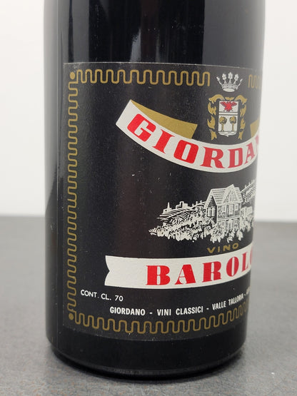 Barolo Giordano 1961 Alba bott.70 cl 13.5%