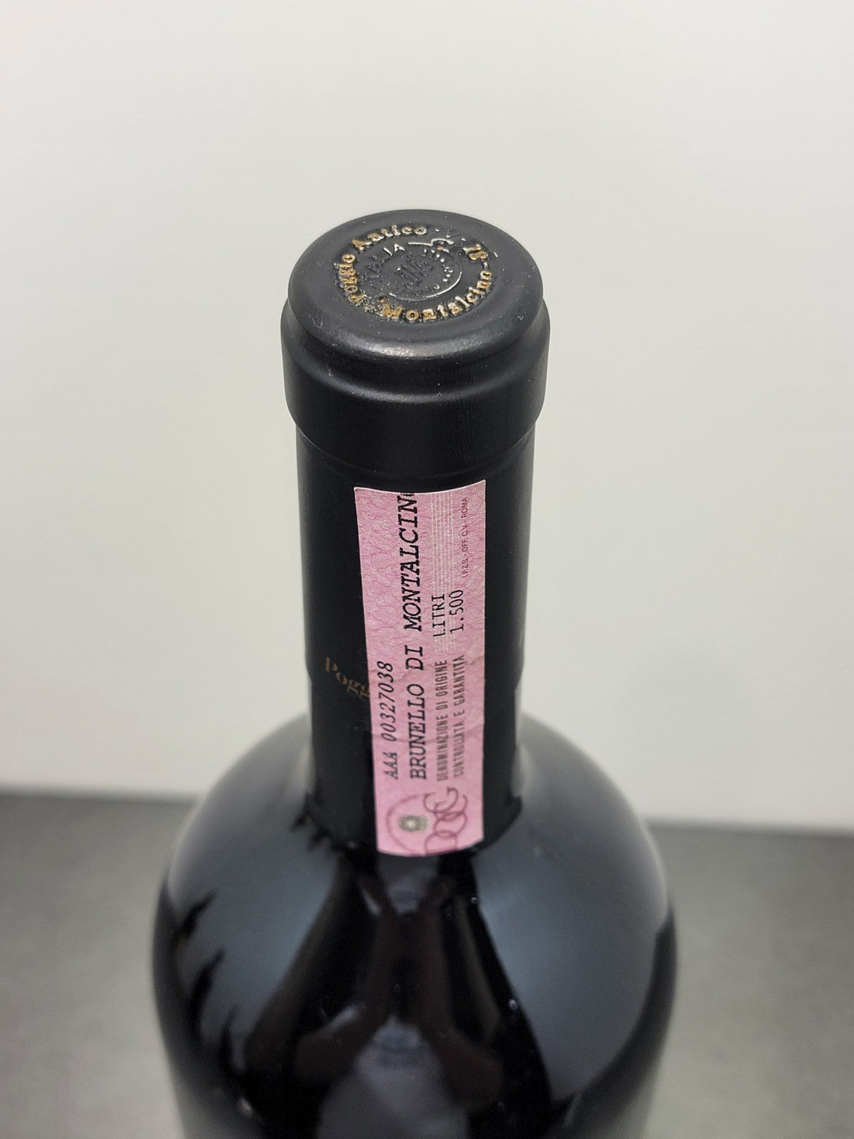 Brunello Di Montalcino Poggio Antico Magnum 2000 A. Gloder bott. 1.5 litri 13.5% (Etichetta Ottima)