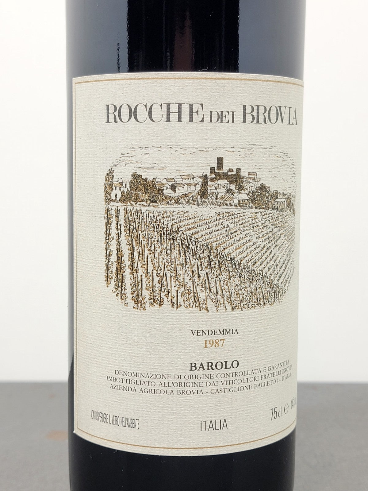 Barolo Rocche Dei Brovia 1987 Castiglione Falletto bott.75 cl 14%