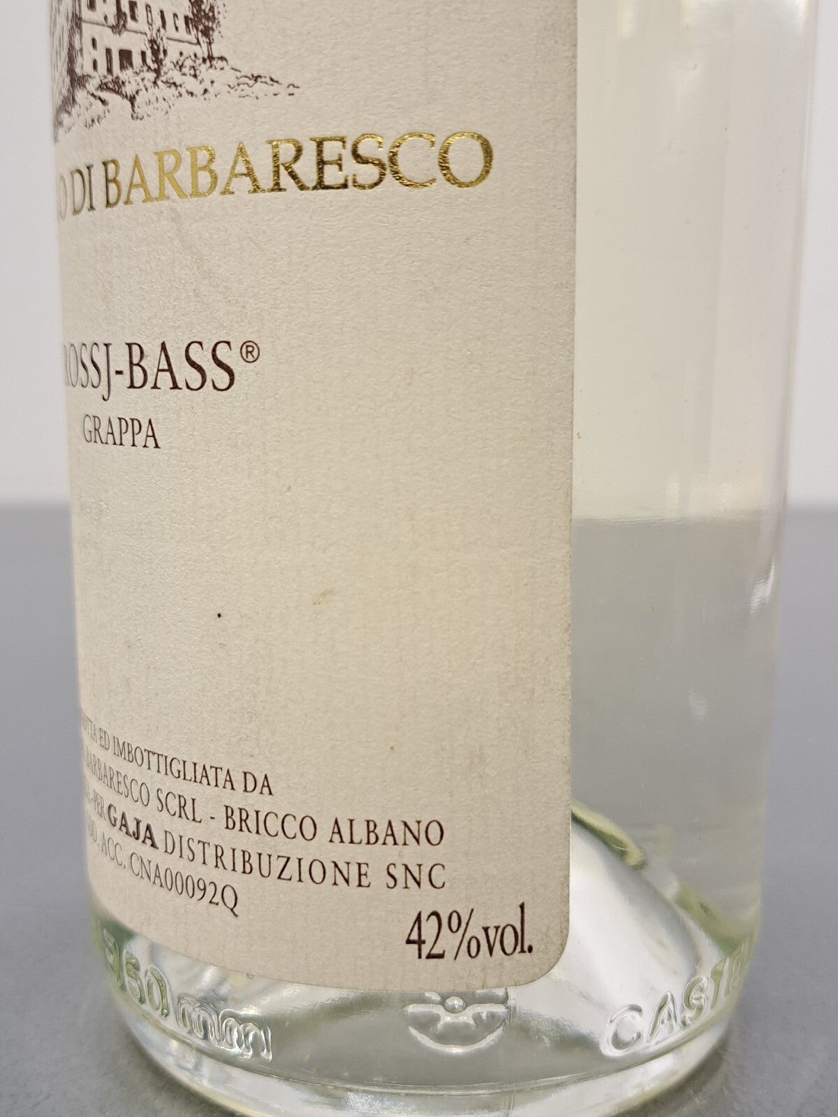 Grappa di Barbaresco Gaja Rossj-Bass. Bot. 0,70 Cl