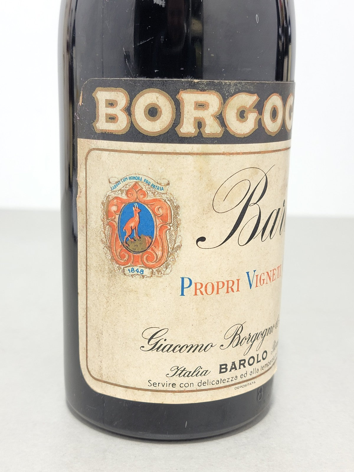 Barolo Borgogno Riserva 1948 Propri Vigneti Canubbi bott.72 cl 13.5%