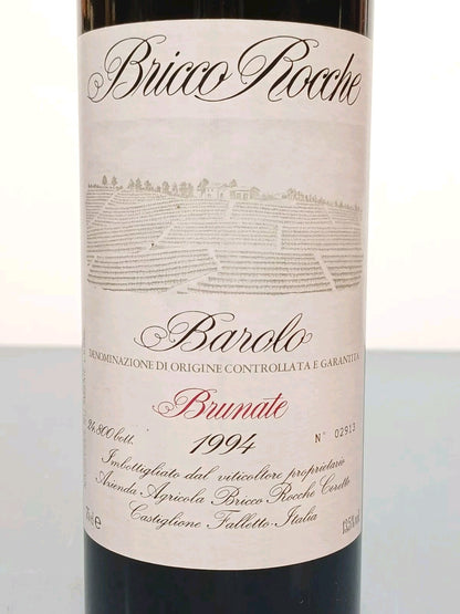 Barolo Bricco Rocche 1994 Brunate Ceretto Castiglione Falletto bott.75cl 13.5%
