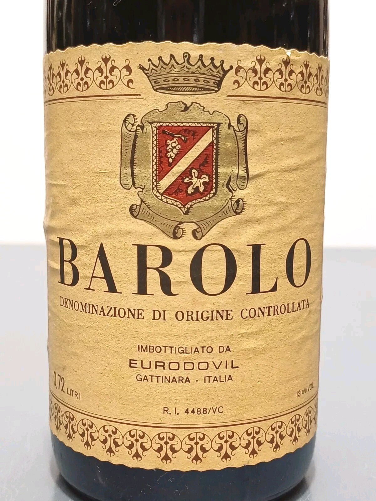 Barolo Eurodovil Gattinara 1971 bott.72 cl 13%
