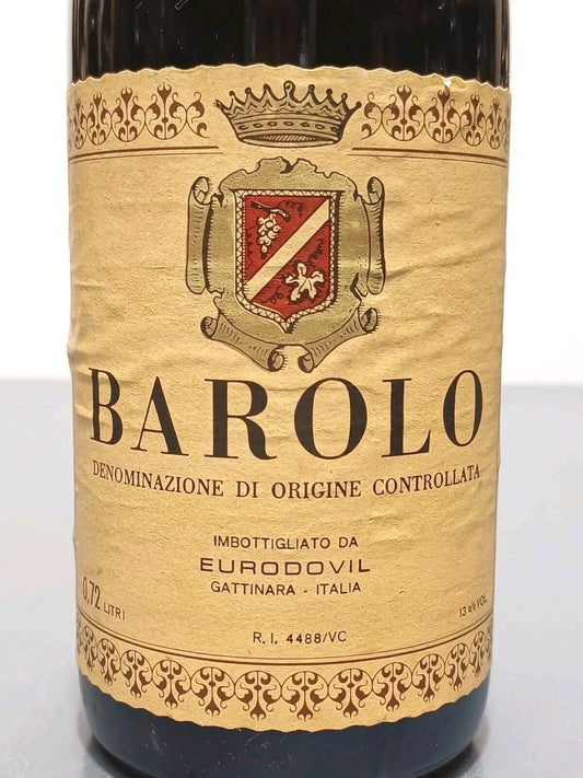 Barolo Eurodovil Gattinara 1971 bott.72 cl 13%