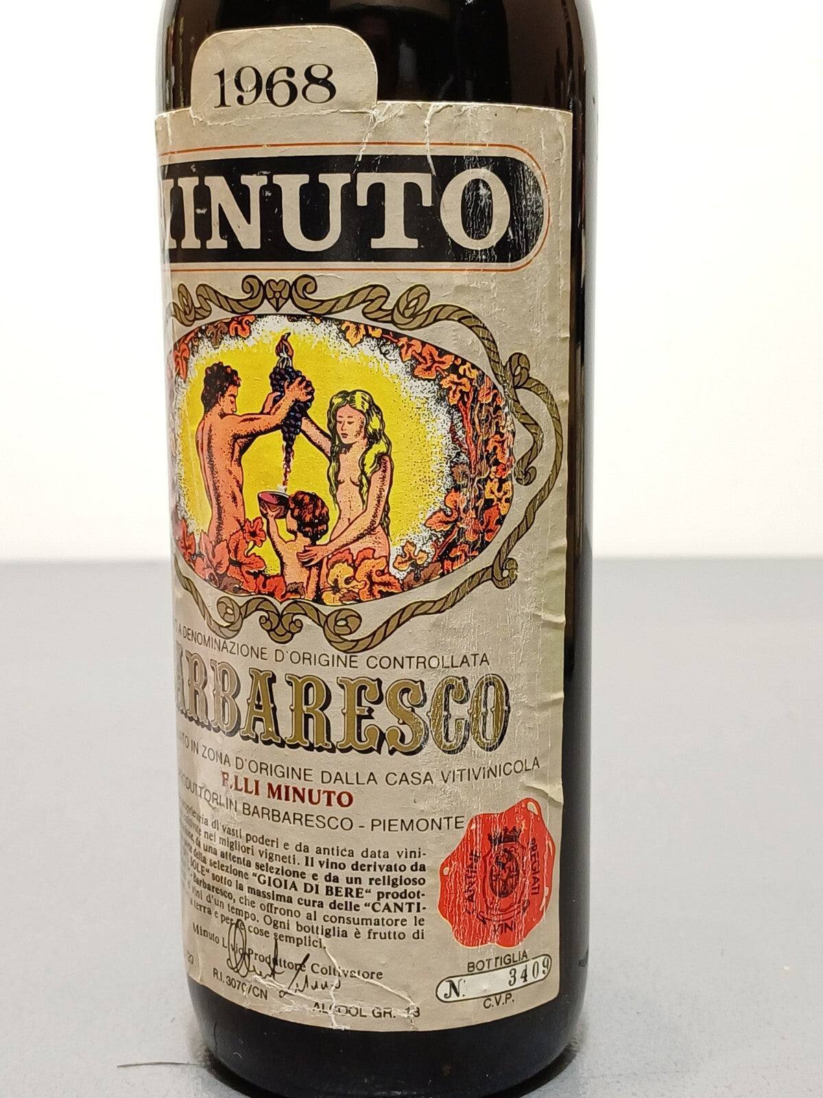 Barbaresco Fratelli Minuto 1968 bott. 72 cl 13%