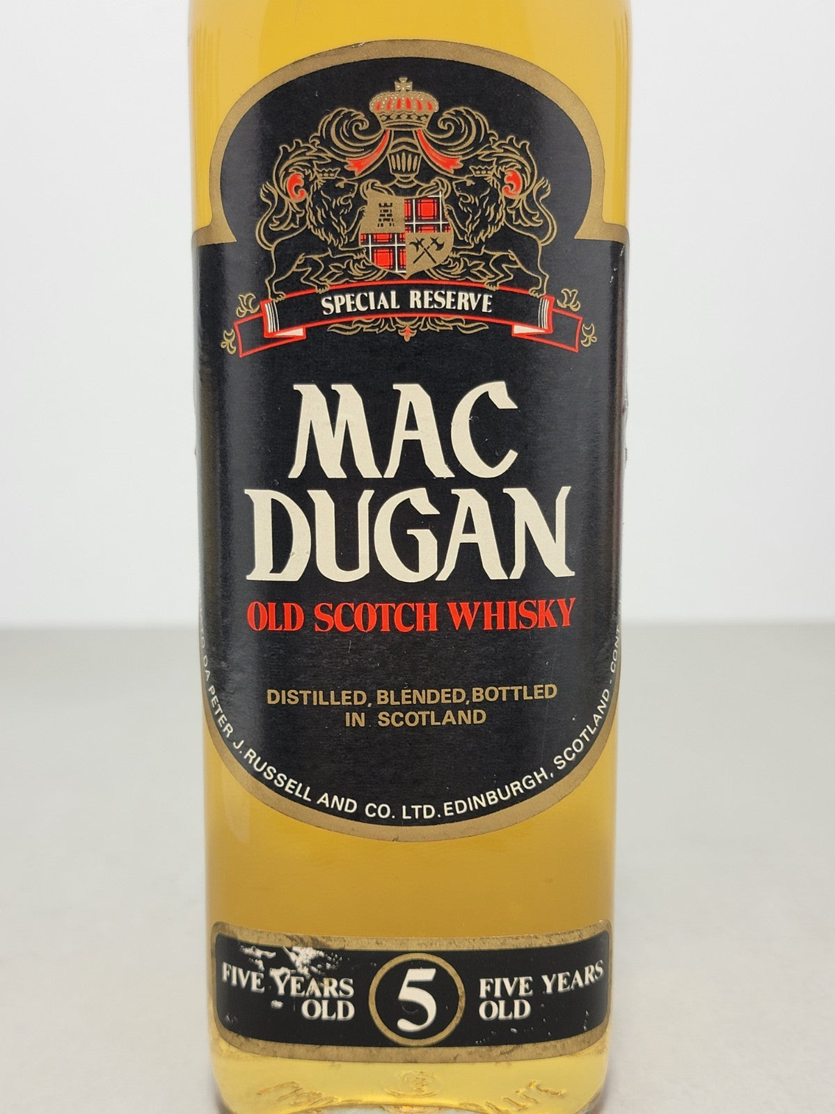 Whisky Mac Dugan 5 years 1977 Special Riserve Peter J Russell bott. 75 cl 40%