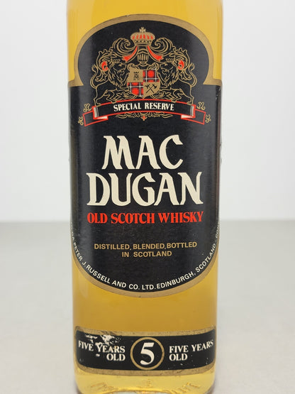 Whisky Mac Dugan 5 years 1977 Special Riserve Peter J Russell bott. 75 cl 40%