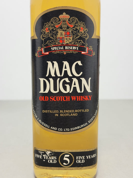 Whisky Mac Dugan 5 years 1977 Special Riserve Peter J Russell bott. 75 cl 40%