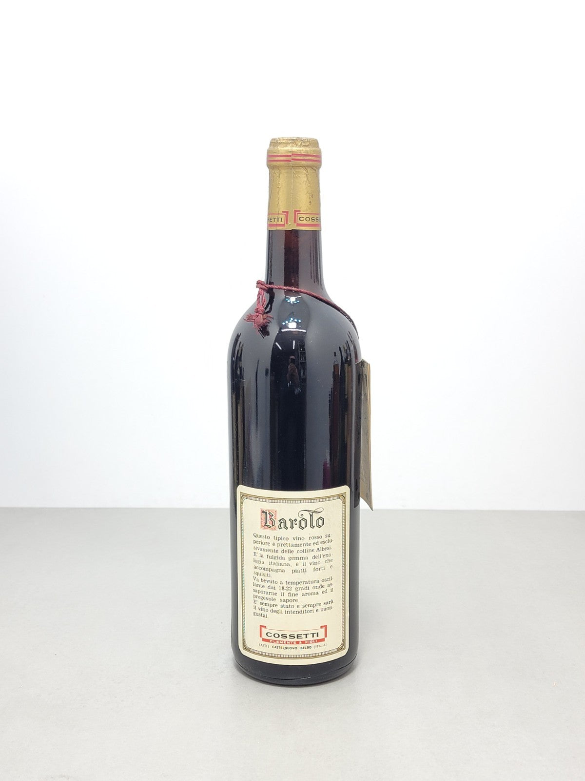 Barolo Cossetti 1966 Clemente & Figli bott.72 cl 13.5%