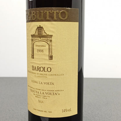 Barolo Cabutto 1998 Vigna La Volta bott.75 cl