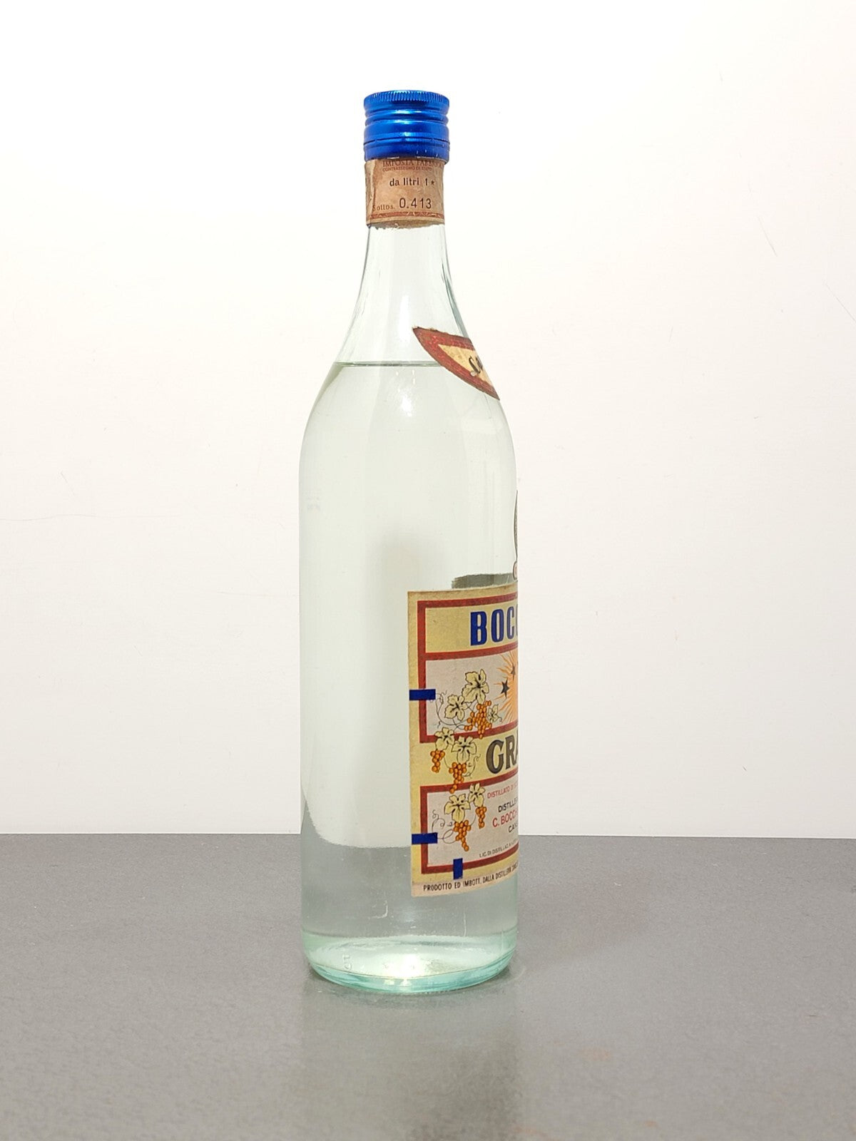 Grappa Di Bocchino Canelli 1960s bott. 1 Litro 45%