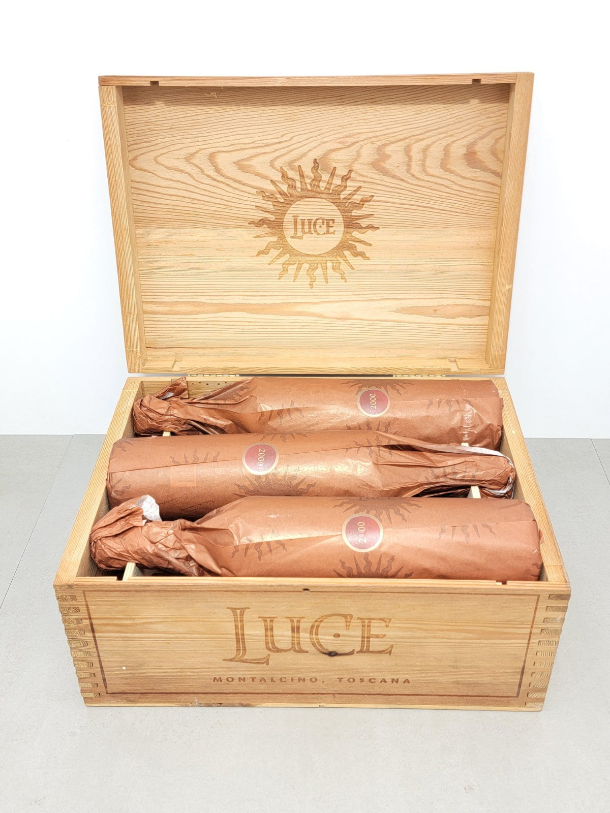 Tenuta Luce Della Vite 2000 Frescobaldi 6 Bottiglie Cassa in Legno 75 cl 14%