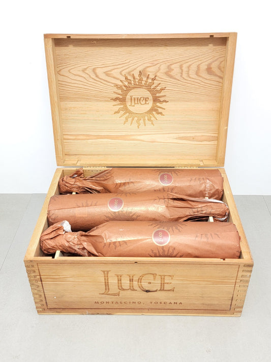 Tenuta Luce Della Vite 2000 Frescobaldi 6 Bottiglie Cassa in Legno 75 cl 14%